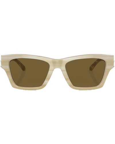 Tory Burch Wayfarer-frame Sunglasses - Natural