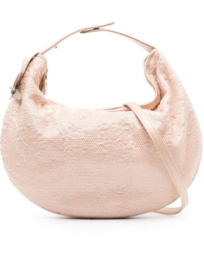 Genny Fortune Mini Sequin-embellished Bag - Pink