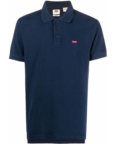 Levi's Embroidered-logo Polo Shirt - Blue
