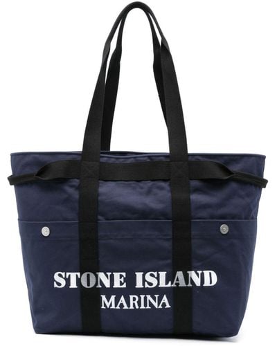 Stone Island Sac cabas Marina - Bleu