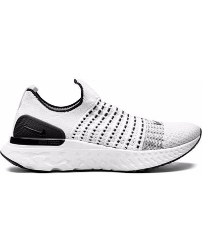 Nike React Phantom Run Flyknit "white/black/pure Platinum" Sneakers