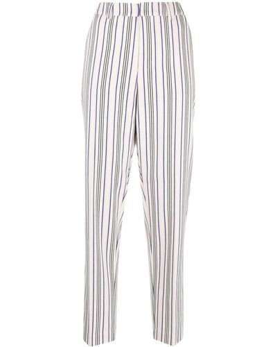 Scotch & Soda Lowry Stripe-print Tapered Trousers - White