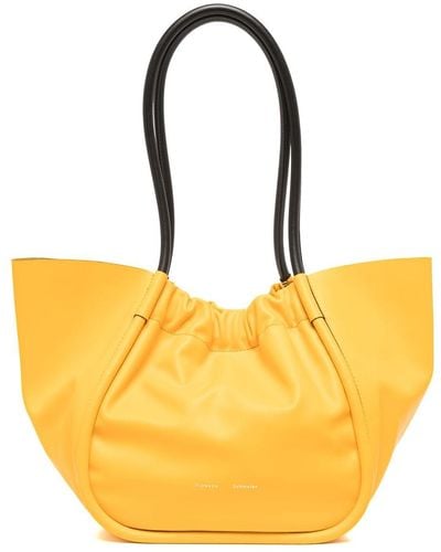 Proenza Schouler Large Ruched Tote Bag - Yellow