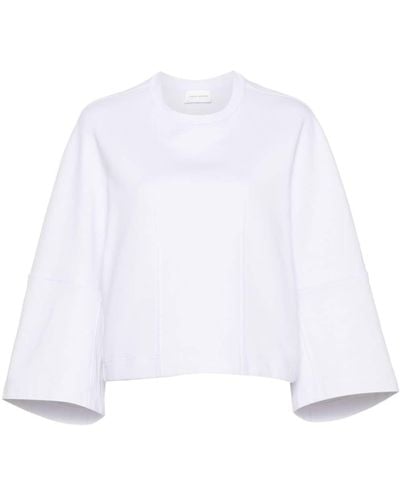 Christian Wijnants Tika Sweatshirt mit weiten Ärmeln - Weiß