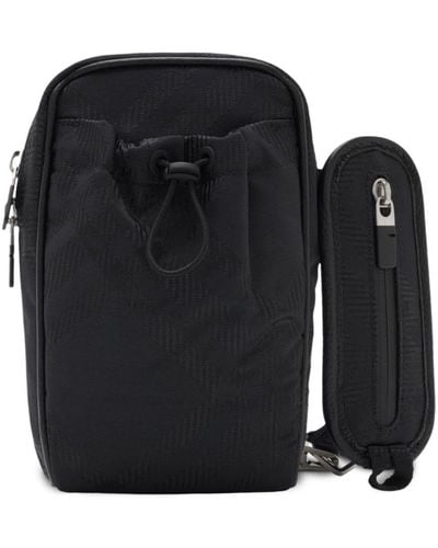 Burberry Check-jacquard Phone Bag - Zwart
