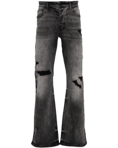 Ksubi Bronko Mid-rise Flared Jeans - Grey