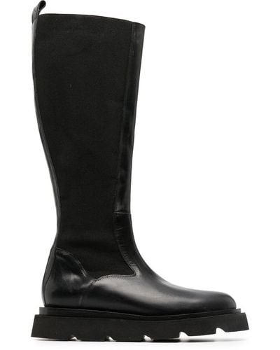 Atp Atelier Cometti Knee-high Leather Boots - Black