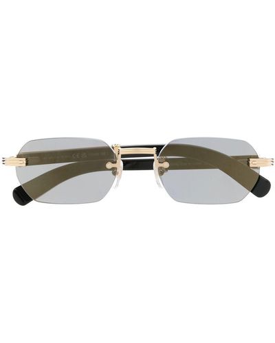 Cartier Tinted Geometric-frame Sunglasses - Metallic