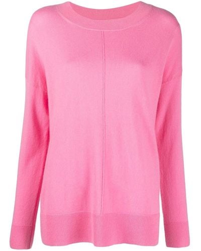 Chinti & Parker Long-sleeve Fine-knit Sweater - Pink