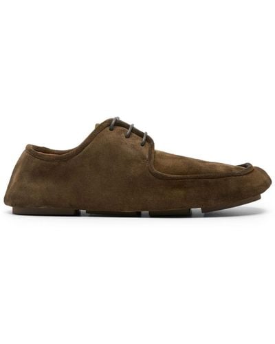 Marsèll Suede Boat Shoes - Brown