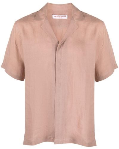 Orlebar Brown Camisa Maitan - Rosa