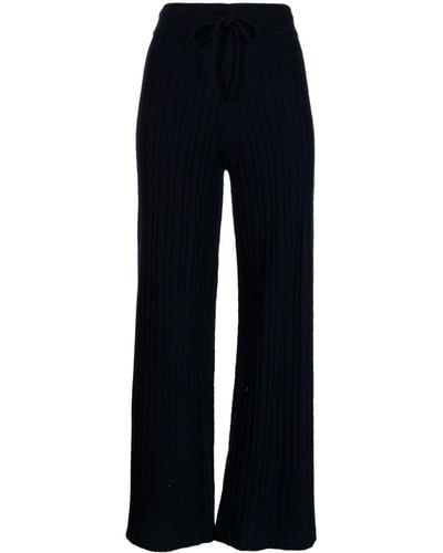 Madeleine Thompson Clementine Kniited Flared Trousers - Blue