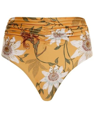 Agua Bendita Slip bikini a fiori Vaiven Pasiflora - Bianco