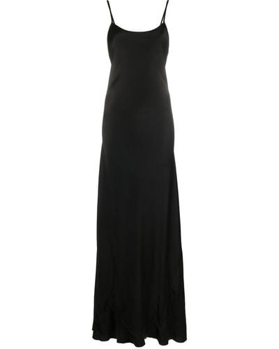 Victoria Beckham Plunging V-back Maxi Dress - Black