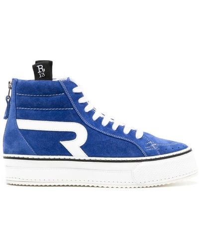 R13 Rogue High-top Trainers - Blue
