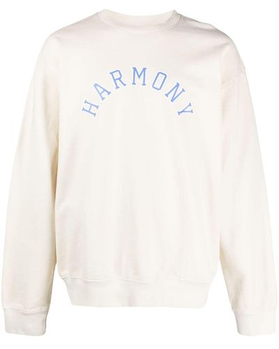 Harmony Logo-print Cotton Sweatshirt - White