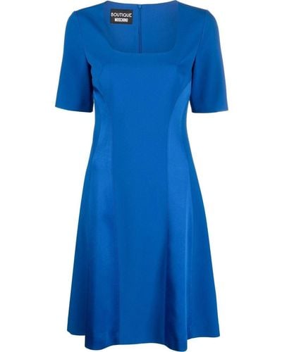 Boutique Moschino Square-neck Dress - Blue