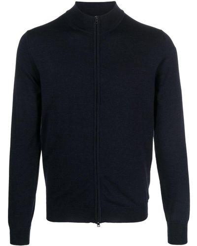 Zanone Cardigan mit Reißverschluss - Blau