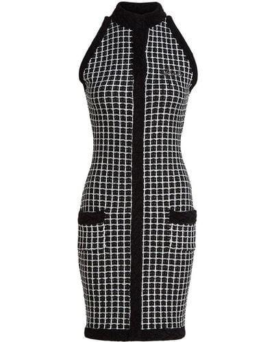 Karl Lagerfeld Bouclé Knit Dress - Black