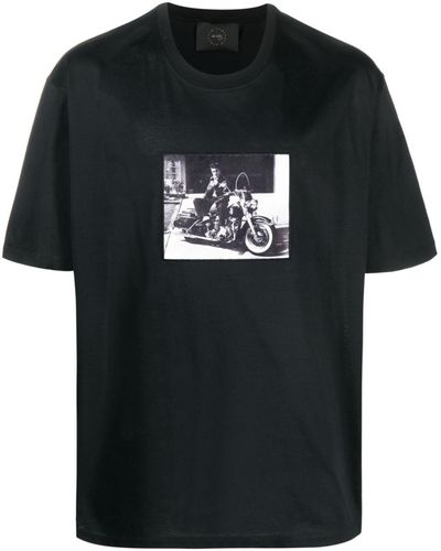 Limitato Elvis-print Cotton T-shirt - Black