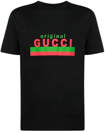 Gucci 【公式】 (グッチ)original ' プリント オーバーサイズ Tシャツブラック コットンジャージーブラック
