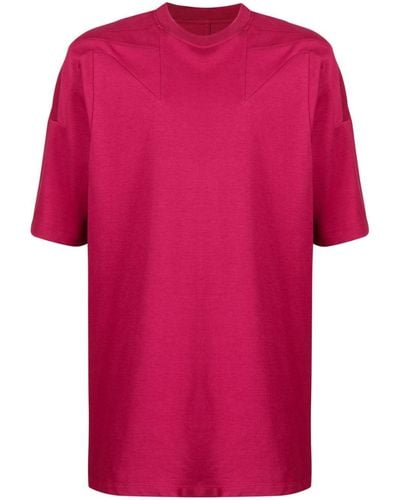 Rick Owens T-shirt Met Afwerking - Roze