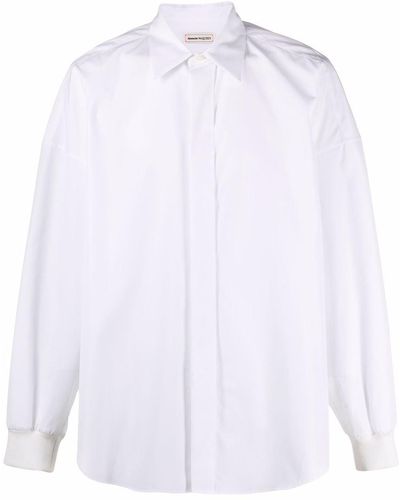 Alexander McQueen Overhemd Met Verlaagde Schouders - Wit