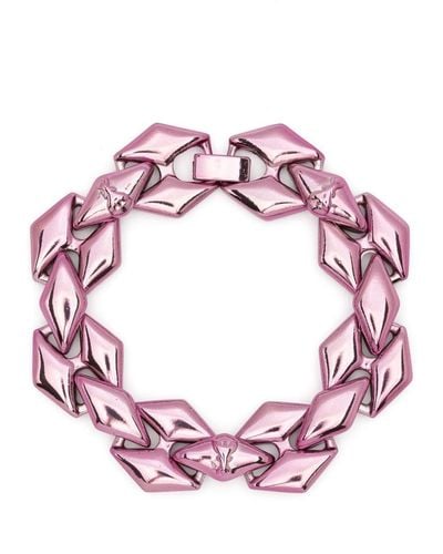 Patrizia Pepe Micro Fly Geometric-link Bracelet - Pink