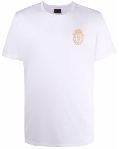Billionaire T-shirt à logo brodé - Blanc