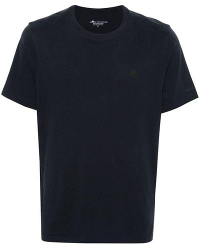 Moose Knuckles Logo-printed Cotton T-shirt - Blue