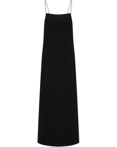12 STOREEZ Sleeveless Maxi Slip Dress - Black