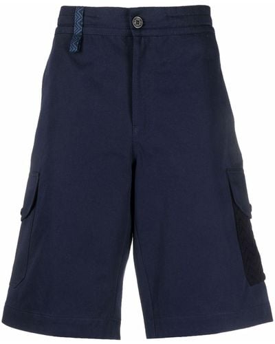 Missoni Knitted-pocket Cargo Shorts - Blue