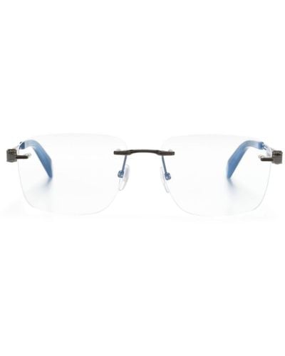 Chopard Rahmenlose Brille mit Logo-Gravur - Schwarz