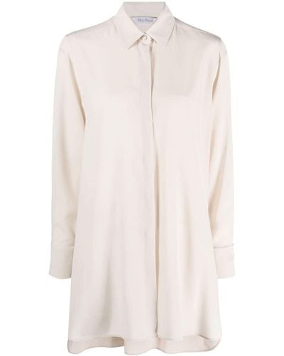 Max Mara Long-sleeve Silk Shirt - White