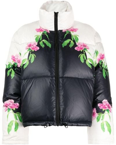 Cynthia Rowley Floral-print Puffer Jacket - Multicolour