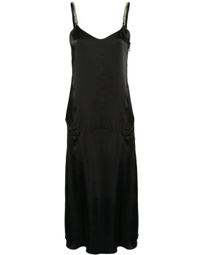 Lanvin Summer Slip Midi Dress - Black