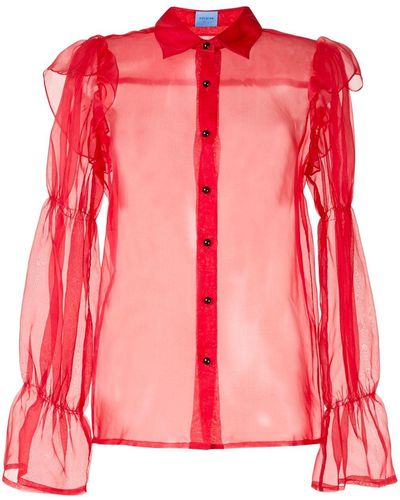 Macgraw Souffle Blouse - Red