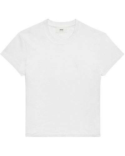 Ami Paris Klassisches T-Shirt - Weiß