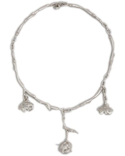 Marni Rose-charm Choker Necklace - Natural