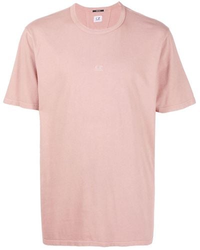 C.P. Company T-shirt Met Logoprint - Roze