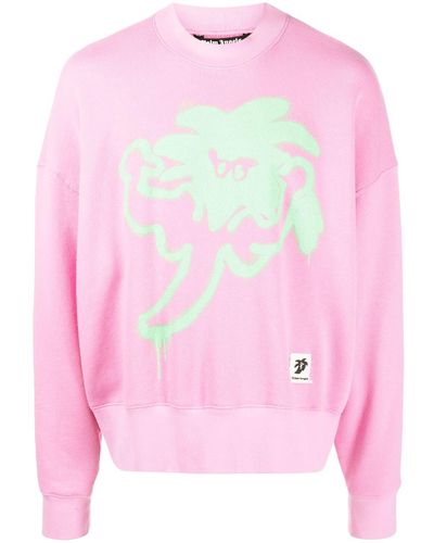 Palm Angels Viper Crewneck Sweatshirt - Roze
