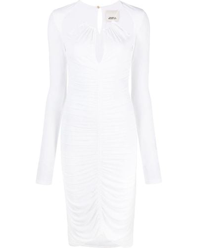 Isabel Marant Cut-out Ruched Midi Dress - White