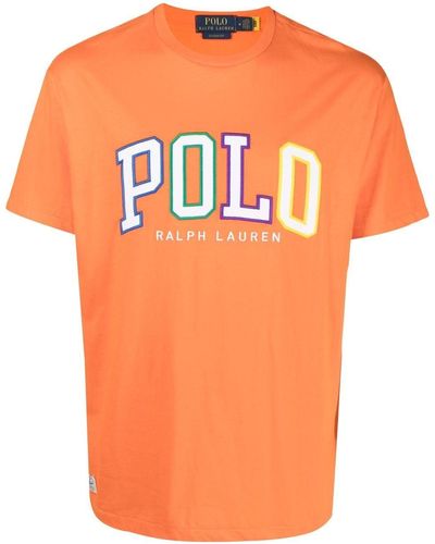 Polo Ralph Lauren T-shirt à logo appliqué - Orange