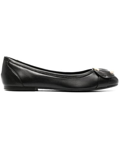 See By Chloé Round-shape Plaque Ballerinas - Black