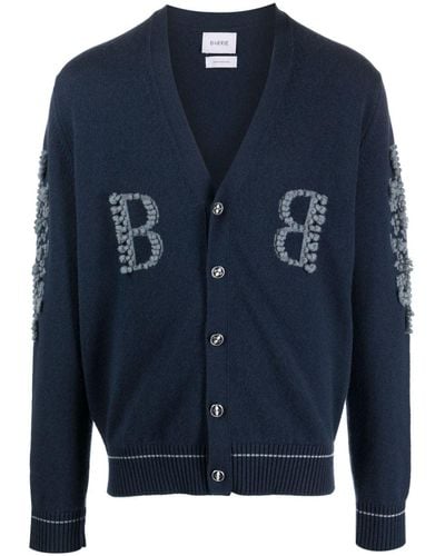 Barrie 3d-knit Cashmere Cardigan - Blue