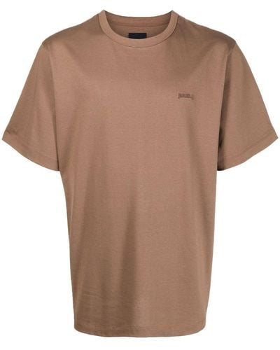 Juun.J Logo-print T-shirt - Brown