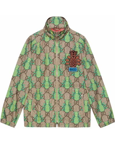 Gucci Pineapple GG Print Jacket - Green
