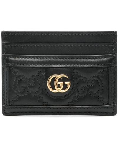 Gucci Matelassé Pasjeshouder Met GG-logo - Zwart