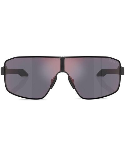Prada Linea Rossa Gafas de sol con lentes degradadas - Gris