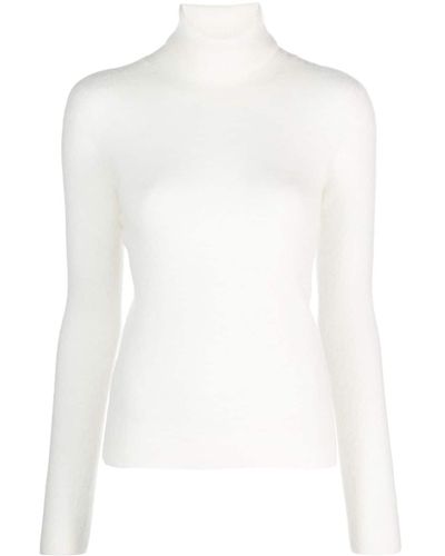 Roberto Collina Roll-neck Knitted Jumper - White